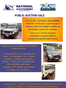 ZIMSTAT AUCTION (Hurry now for great car deals !!!!)